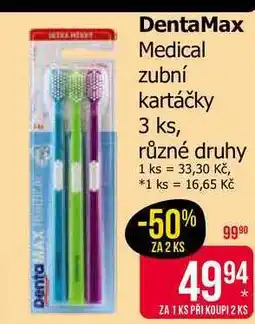 Teta DentaMax Medical zubní kartáčky 3 ks, různé druhy nabídka