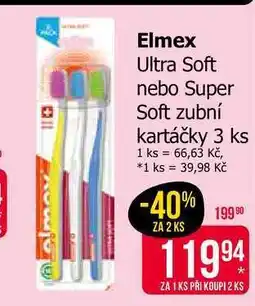 Teta ELMEX Super Soft zubní kartáčky 3 ks nabídka