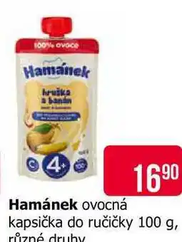 Teta Hamánek ovocná kapsička do ručičky 100 g, různé druhy nabídka
