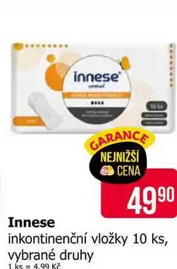 Teta innese inkontinenční vložky 10 ks, vybrané druhy nabídka