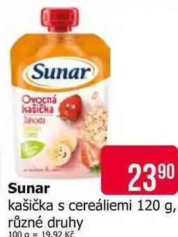 Teta Sunar kašička s cereáliemi 120 g, různé druhy nabídka