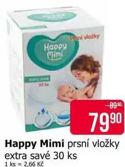 Teta Happy Mimi prsní vložky extra savé 30 ks nabídka