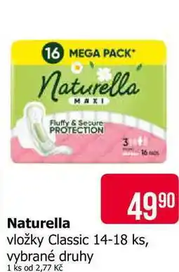 Teta Naturella vložky Classic 14-18 ks, vybrané druhy nabídka