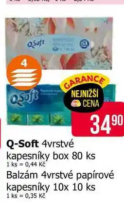 Teta Q-SOFT 4vrstvé papírové kapesníky 10x 10 ks nabídka