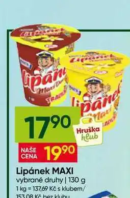 Hruška Lipánek MAXI vybrané druhy nabídka