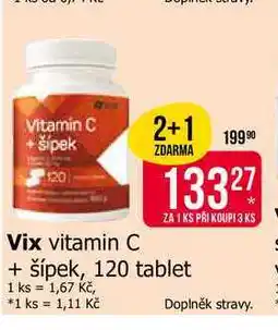 Teta Vix vitamin C + šípek, 120 tablet nabídka