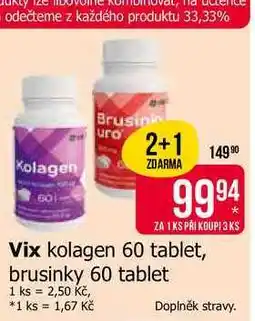 Teta Vix kolagen 60 tablet, brusinky 60 tablet nabídka