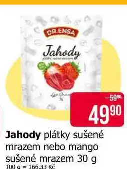 Teta DR.ENSA Jahody plátky sušené mrazem nebo mango sušené mrazem nabídka