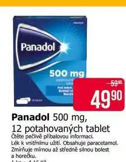 Teta Panadol 500 mg 12 potahovaných tablet nabídka