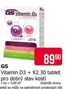 Teta GS Vitamin D3 + K2 30 tablet nabídka
