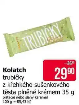 Teta Kolatch trubičky z křehkého sušenkového těsta plněné krémem nabídka