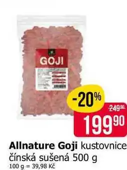Teta Allnature Goji kustovnice čínská sušená nabídka