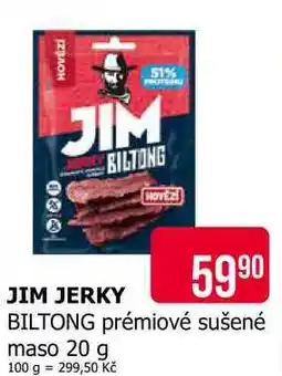 Teta JIM JERKY BILTONG prémiové sušené maso nabídka