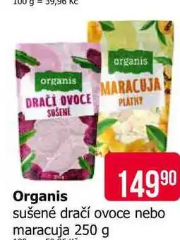 Teta Organis sušené dračí ovoce nebo maracuja nabídka