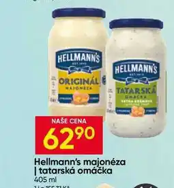 Hruška Hellmann's majonéza, tatarská omáčka 405ml, vybrané druhy nabídka