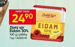 Hruška Zlatý sýr Eidam 30% 100 g plátky nabídka