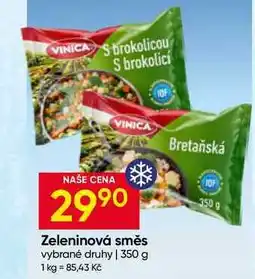 Hruška VINICA Zeleninová směs vybrané druhy nabídka