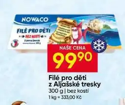 Hruška NOWACO Filé pro děti z Aljašské tresky nabídka