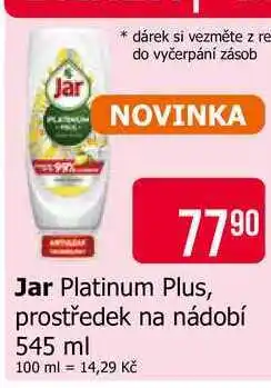 Teta Jar Platinum Plus, prostředek na nádobí nabídka