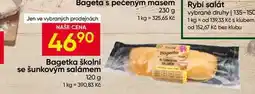 Hruška Bagetka školní se šunkovým salámem nabídka