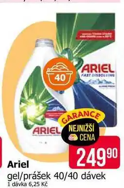 Teta ARIEL gel/prášek 40/40 dávek nabídka