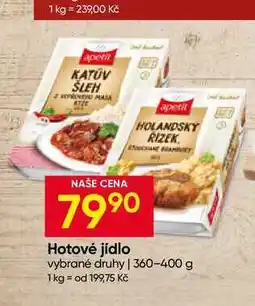 Hruška Hotové jídlo vybrané druhy nabídka
