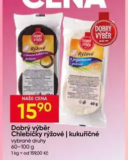 Hruška Dobrý výběr Chlebíčky rýžové/kukuřičné vybrané druhy nabídka