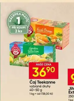 Hruška Teekanne vybrané druhy nabídka