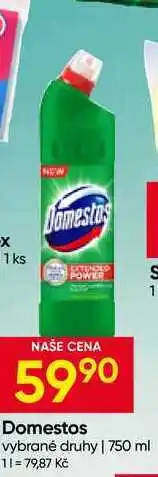 Hruška Domestos vybrané druhy nabídka