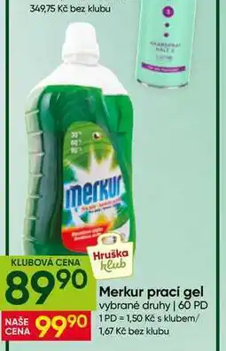 Hruška Merkur prací gel 60 PD nabídka