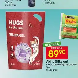Hruška Akinu Silika gel stelivo pro kočky levandule nabídka