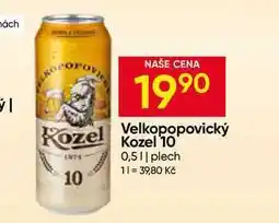 Hruška Velkopopovický Kozel 10 0,5l plech nabídka