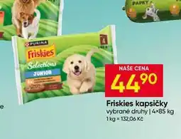 Hruška Friskies kapsičky vybrané druhy 4× nabídka
