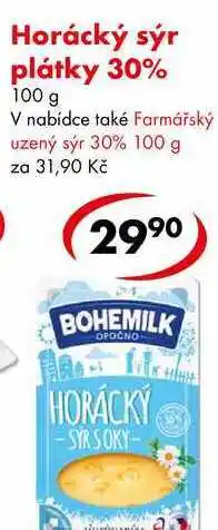 CBA Horácký sýr plátky 30% nabídka