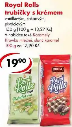 CBA Royal Rolls trubičky s krémem nabídka