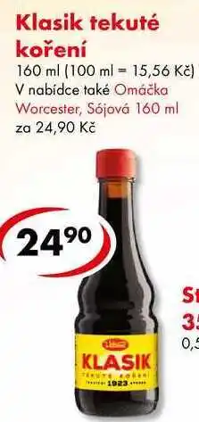 CBA Klasik tekuté koření nabídka