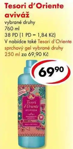 CBA Tesori d'Oriente aviváž, 760 ml/38 PD nabídka