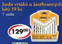 CBA Sada vrtáků a šestihranných bitů 19 ks nabídka