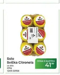 Tamda Foods SOLO Svíčka Citronela ve skle nabídka