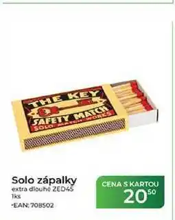 Tamda Foods Solo zápalky extra dlouhé ZED45 1ks nabídka
