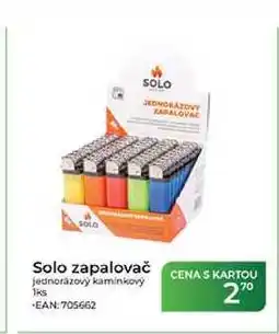 Tamda Foods Solo zapalovač jednorázový kamínkový 1ks nabídka