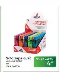Tamda Foods Solo zapalovač plnitelný PIEZO 1ks nabídka