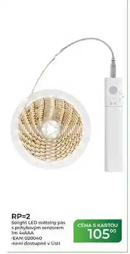 Tamda Foods RP=2 Solight LED světelný pás s pohybovým senzorem 1m 4xAAA nabídka
