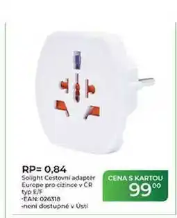 Tamda Foods RP= 0,84 Solight Cestovní adaptér Europe pro cizince v CR typ E/F nabídka