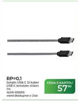 Tamda Foods RP=0,1 Solight USB-C 3.1 kabel USB-C konektor silikon 1m nabídka