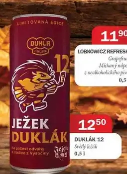 Tamda Foods DUKLÁK 12 Ježek Světlý ležák 0,51 nabídka