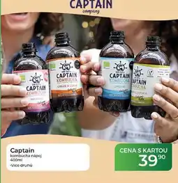 Tamda Foods Captain kombucha nápoj nabídka