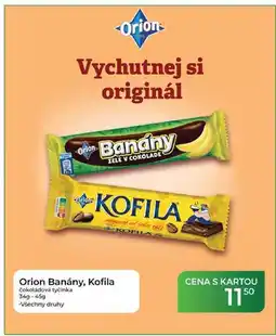 Tamda Foods Orion Banány, Kofila čokoládová tyčinka 34g-45g nabídka