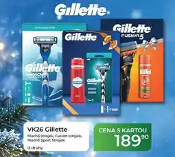 Tamda Foods VK26 Gillette Mach3 strojek, Fusion strojek, Mach3 Sport Strojek 3 druhy nabídka