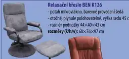 IDEA nábytek Ben relaxační křeslo k126 nabídka